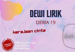 Dewi Dewa 19 Lirik